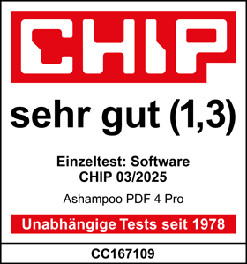 Chip vergibt die Note Sehr Gut (1,3)